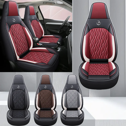 Universal Single  Car Seat Cover - Full-Wrap Design  Perforated PU Leather (Breathable & Durable), All-Season Fit for Most Cars