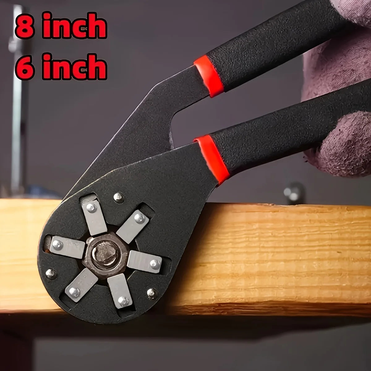 Magic Wrench 6 Inch 8 Inch Multi-purpose Hexagonal Alloy Steel Manual Clampable Movable Hexagonal Wrench