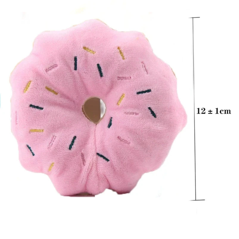 Dog Squeaky Toys Plush Animal Fruit Food Toy Durable Chew Interactive Toys Small Medium Dogs Cats Puppy Pet Supplies