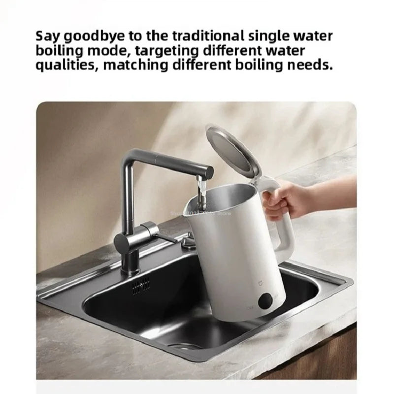 New Mijia Constant Temperature Electric Kettle 3 Home Automatic Power Off 316L Stainless Steel 1800w Fast Heating 1.7L