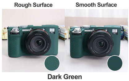 Camera Silicone Case for Sony Alpha 7C Mark II A7CR Camera Cover Full Body Case Protector Sony A7CII A7CR with glass film