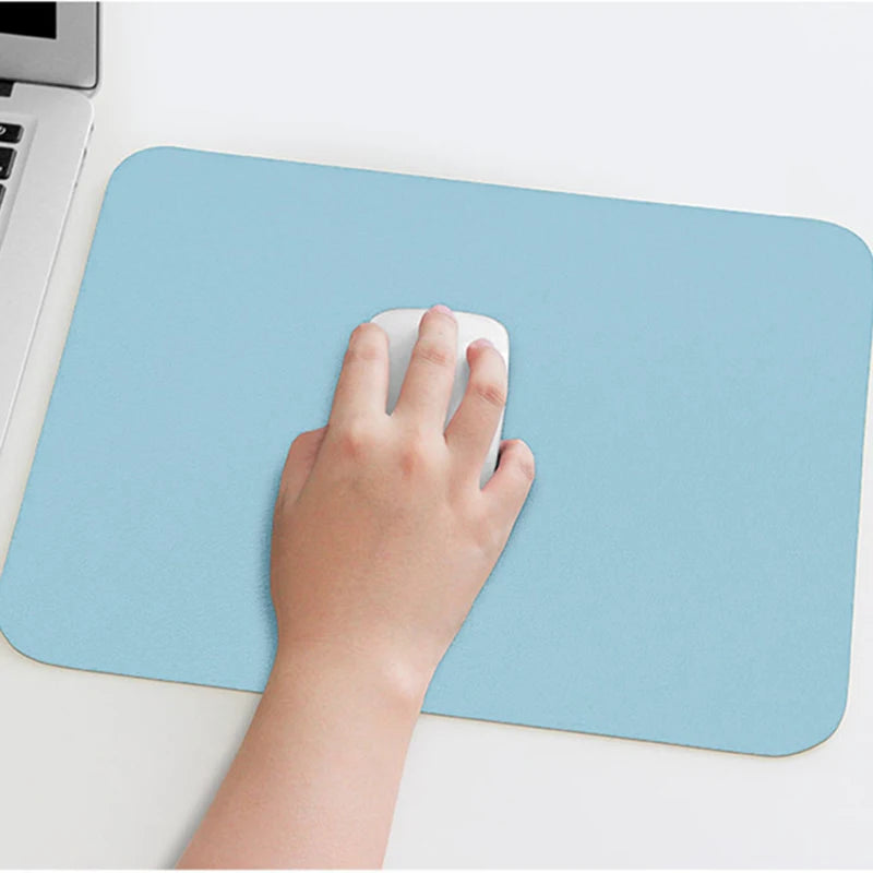 Small PU Mouse Pad NonSlip Professional Gaming Desktop Mouse Pad Waterproof Anti-Scratch Easy To Clean Mat For PC Laptop Desktop