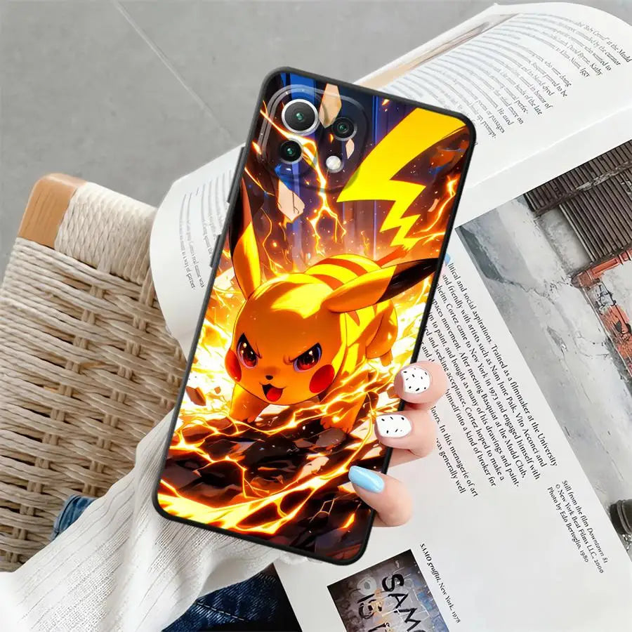 Funda Phone Cover Case for Xiaomi Mi 11T 12T Pro 15 Pro 12X 13 Lite 12 14 10T 11 Cool Pokemon Pikachu