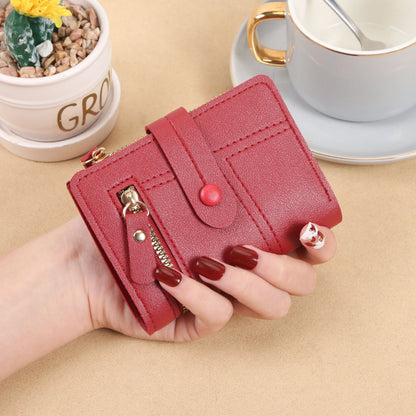Ladies' wallet; short purse for women; high-end feeling cross-border multi-functional coin purse for women