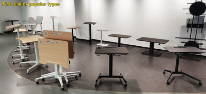 Modern Living Room Furniture Unique Sofa Side Coffee Table with Folding Desktop and Wheels