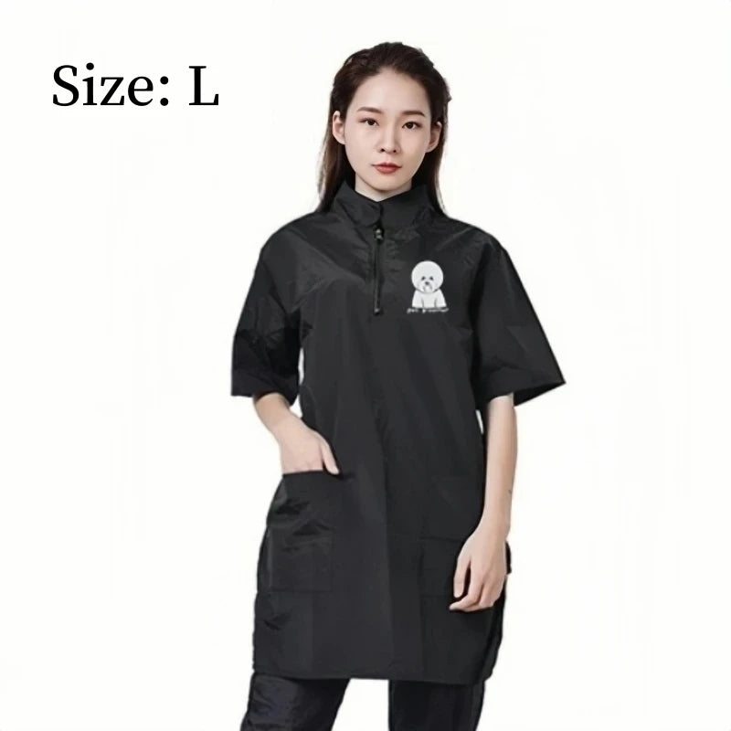 Long Style Pet Dog Grooming Clothing Pet Shop Groomer Uniform Waterproof Anti Hair Working Clothes Hair Salon Hairdresser's Robe