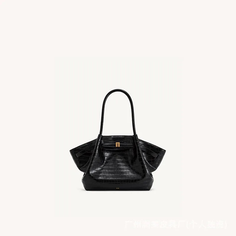 JW PEI HANA Tote Bag Dumpling Bun Small Women's Shoulder Crossbody Bag High Quality Handheld Small Bag Women'sMedium Faux Suede