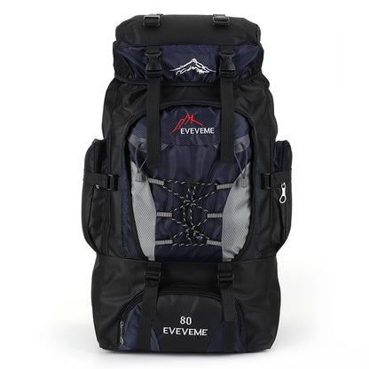 80L wasserdichter Wanderrucksack, Campingrucksack, Trekkingrucksack, großer Reiserucksack für Herren, Outdoor-Sport- und Bergsteigerrucksack