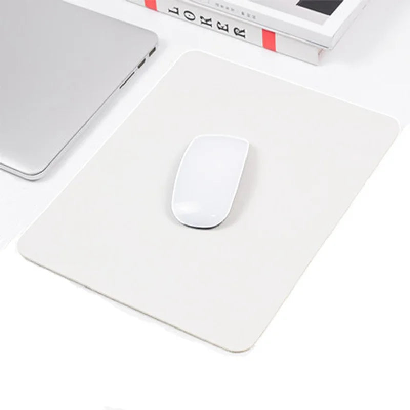 Small PU Mouse Pad Single-sided Solid Color Universal Non-slip Pad Mouse Pad Suitable For PC Laptops Office PU Gaming Mouse Pad