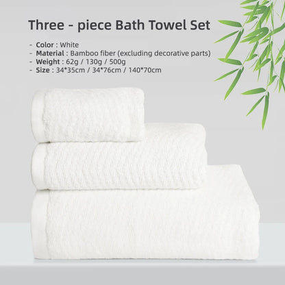 Bamboo Fiber Towels Sets Home Bath Towels for Adults Face Towel Thick Absorbent Luxury Bathroom Towels Hand Towels Quick Drying