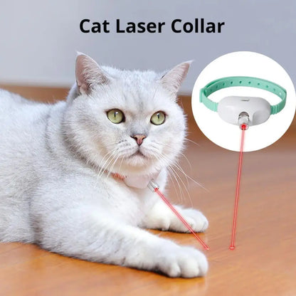 Laser Cat Teaser Collar Smart Cat Teaser Toy Pet Supplies Self-Entertainment Automatic Cat Teaser Toy Cat Teasing Artifact
