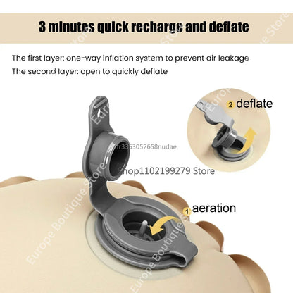 Outdoor Thicken Camping Mattress Ultralight Self-inflating Air Mattress Built-in Inflator Pump For Travel Hiking Fishing