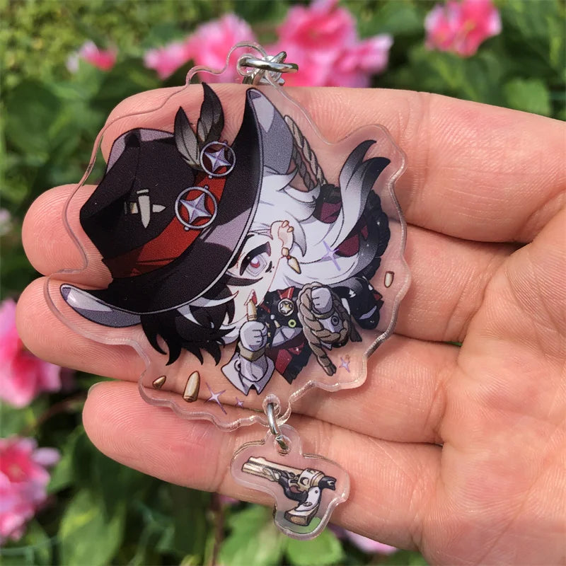 Honkai: Star Rail Kafka March 7th Dan Heng Clara Pom-Pom Cosplay COSTUME Keychain Accessories Key Chain Pendant Prop Xmas Gift