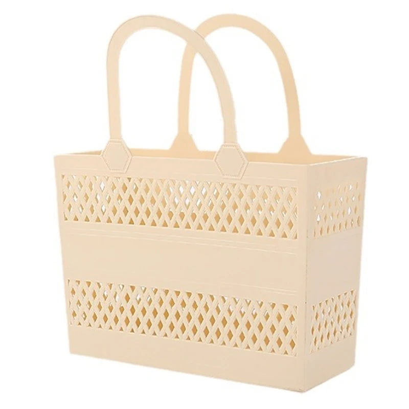 Shower Caddy Basket With Handles Portable Large Capacity Drainage Box Household Storage Basket For Camp Bathroom Beach Dorm Gym
