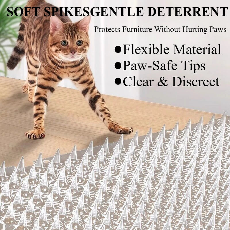 Pet Supplies Prevent Cats Dogs From Digging Holes Climbing Mats Spikes Repeller Plastic Repellent Plastic Bird PVC Transparent