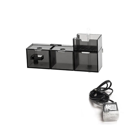 Three-in-one External Aquarium Filter Plastic Silent Fish Tank Filter Box Built-in Oxygenated Water Purifier Aquarium