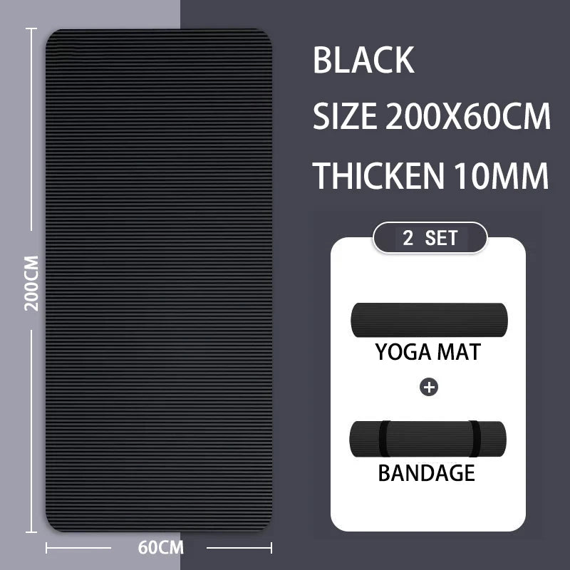 10MM/15MM/20MM Thick Yoga Mat Anti-skid Sports Fitness Mat  Comfort Foam Yoga Matt for ExerciseYoga and Pilates Gymnastics Mat