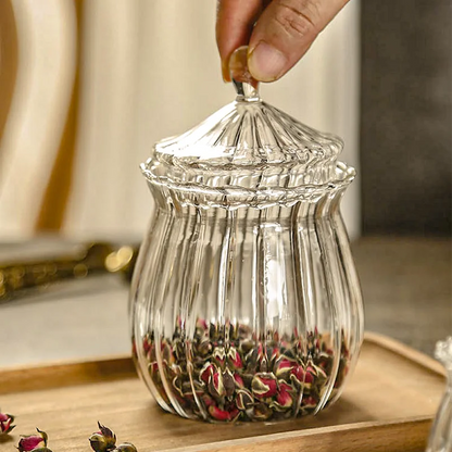 Glass Storage Bottle 400/150ml Home kitchen Seasoning Storage Tank Transparent Moisture-proof Food Storage Tank Kitchen Supplies
