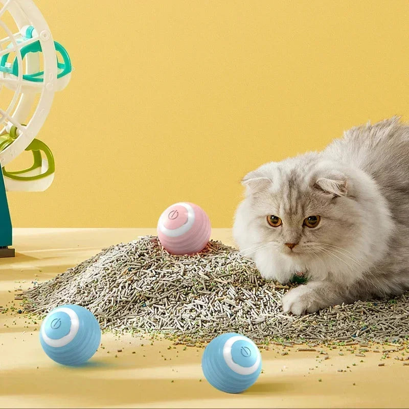 Pet Cat Toys Intelligent Rolling Ball Soothing Ball Artifact Teasing Cat Toys Dust Free Pet Supplies