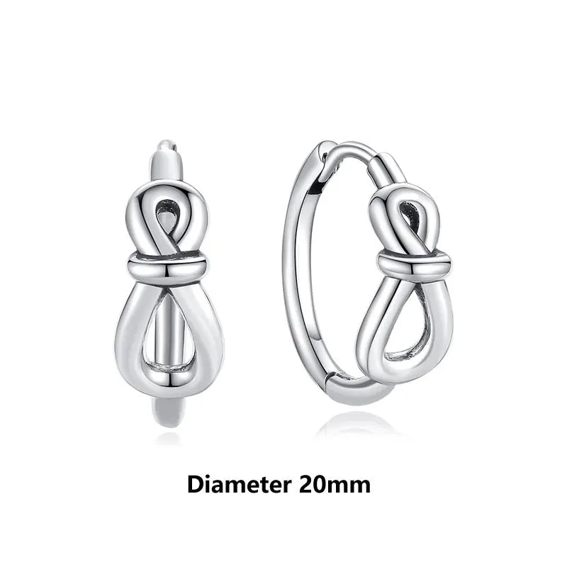 New 2026 Original 925 Sterling Silver Earrings For Women Piercing Hoop Love Heart Earings Rose Gold Wedding Gift Luxury Jewelry