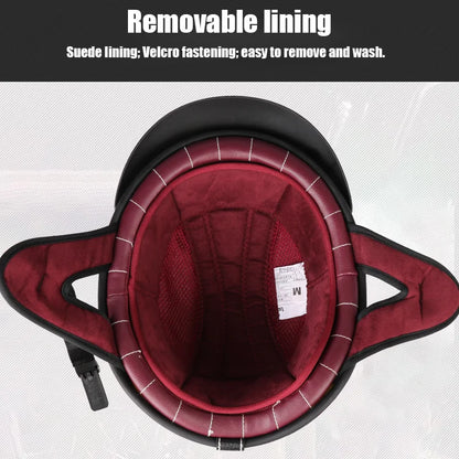 Motorcycle Helmet – Retro Half-Helmet for Scooters & Cruisers – Unisex, Suitable for All Seasons