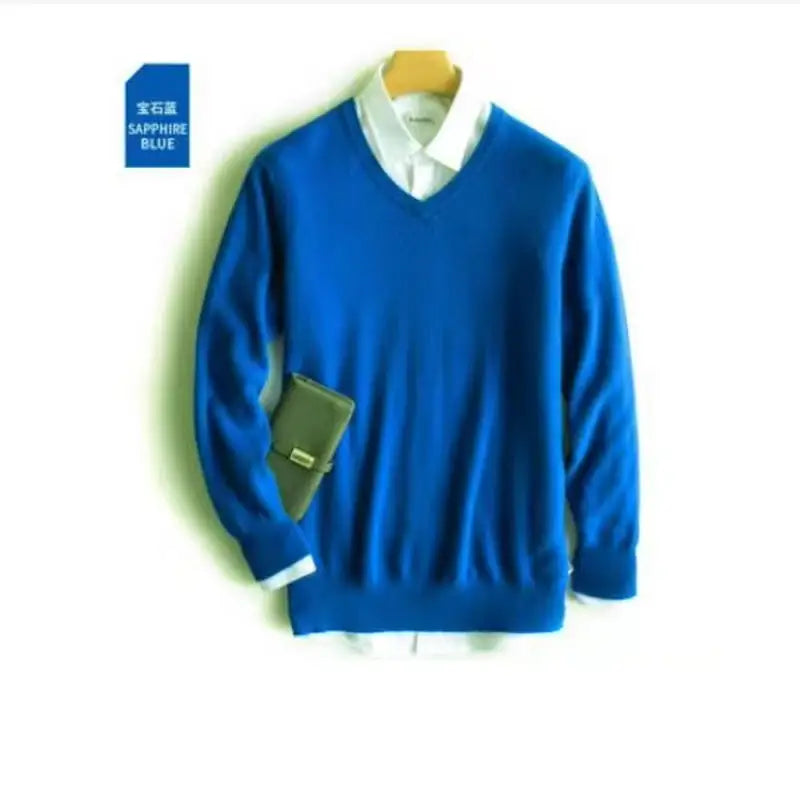 Cashmere Cotton blend sweater men pull homme 2025 autumn winter sweter clothes sueter hombre man pullover sweaters