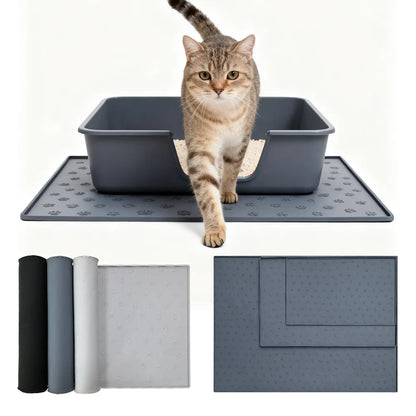 Pet Supplies Silicone Pet Mat Floor Mat Non-slip Waterproof Cat and Dog Feeding Mat Placement Mat Splash-proof Cat Litter Mat