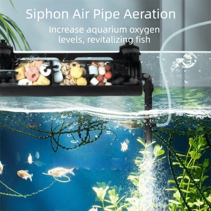 Multi-function Fish Tank Filter Efficient Top-mounted Filter External Filter Box Drip Overflow Fish Water Purifier