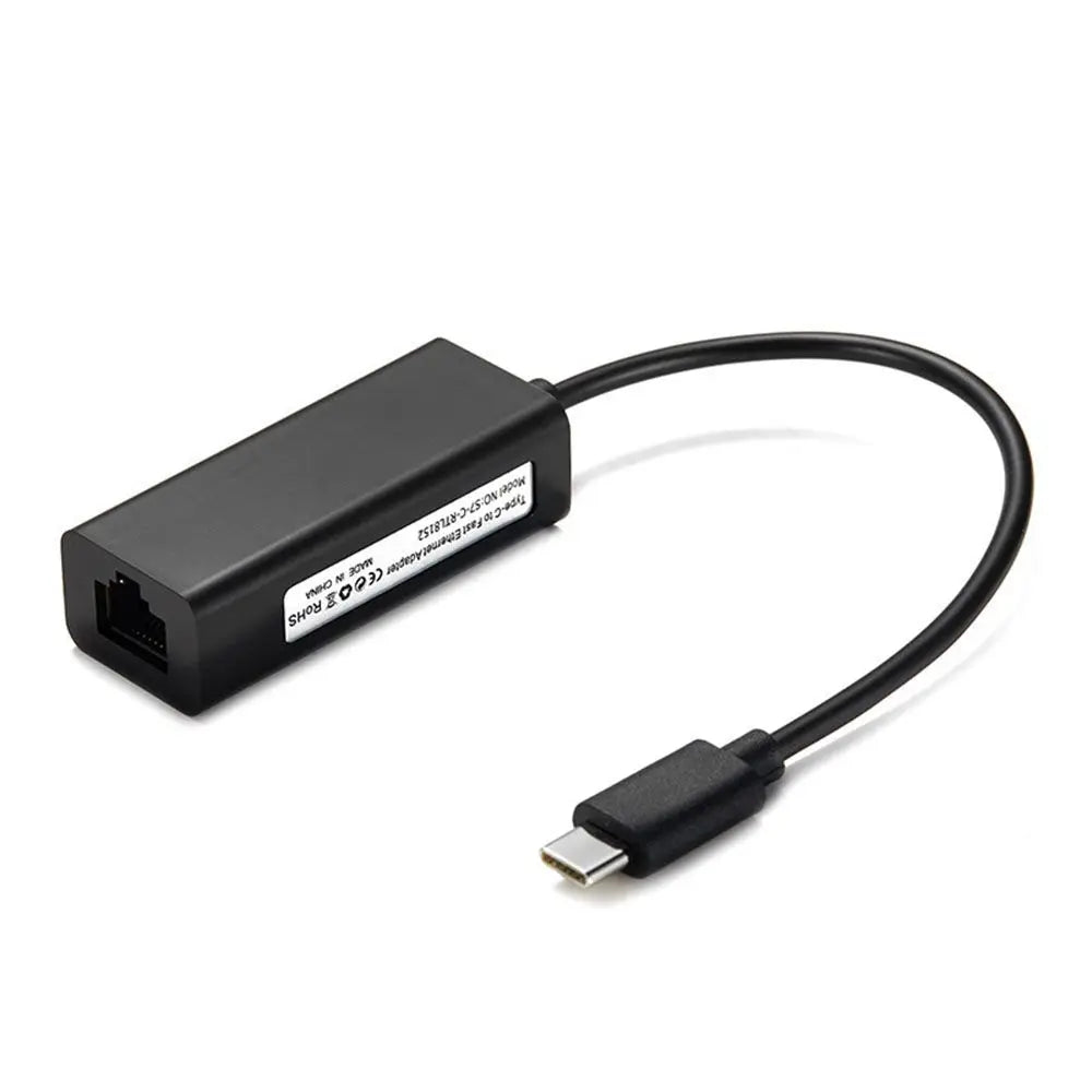 Ethernet Computer & Office Computer Peripherals Network Cable Converter USB Hubs Type-C to RJ45 Network Adapter