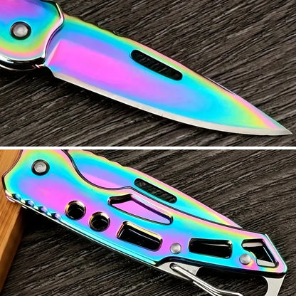 Folding Fruit Knife Stainless Steel Meat Cleaver Kitchen Knife with Non-slip Handle for Kitchen Accessories Pocket Knife