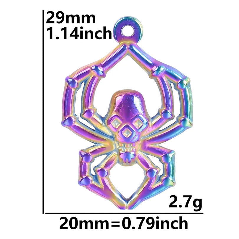 Color Brief Fashion Sense Of Design Pendant Mushroom Chain Heart-Shaped Feather Plant Rose  Marine Dolphin Pendants Diy Jewelry