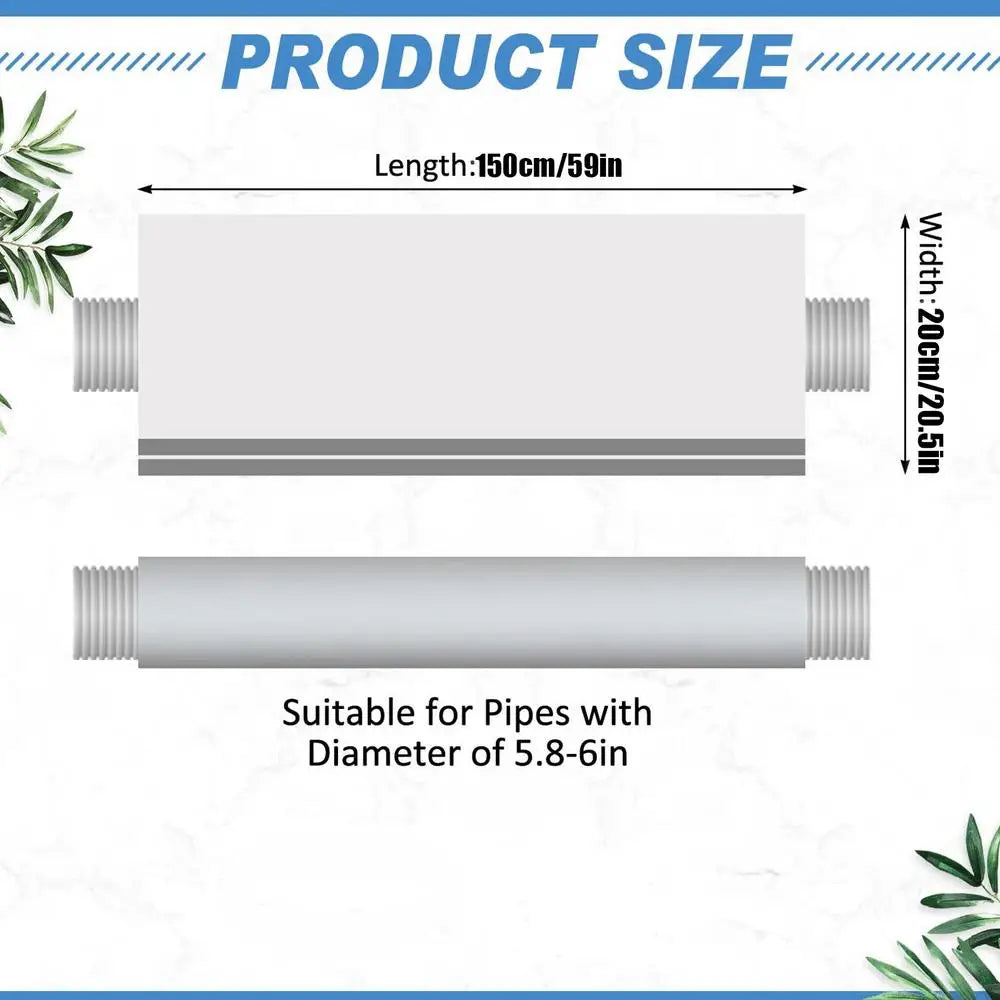 Portable AC Hose Insulation Sleeve Thermal Pipe Sleeve Portable Air Conditioner Hose Cover for 5 & 5.9inch Diameter Home Garage