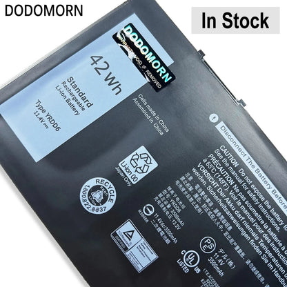 New YRDD6 Laptop Battery For Dell Inspiron 15 3000 3493 3582 3583 3593 Series High Quality 11.4V 42WH Fast Delivery 1VX1H VM732