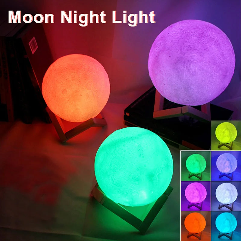 LED-Buchlampe mit Mondlicht und Galaxienlicht, Mond-Nachtlicht, Geschenkidee für Mädchen und Jungen zum Kindergeburtstag, Schlafzimmerdekoration, Innenbeleuchtung