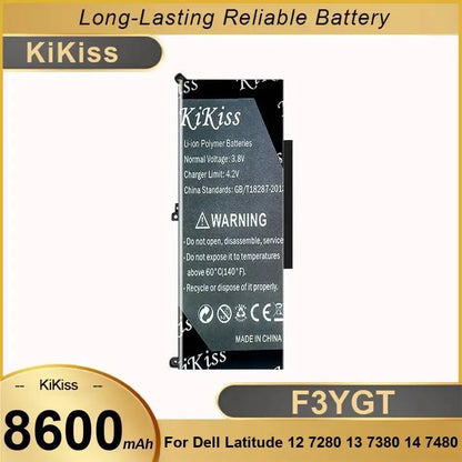 Battery F3YGT For Dell Latitude 7280 E7280 7290 E7290 7380 E7380 7390 E7390 7480 E7480 7490 E7490 E7400 5300 P73G001 P28S001