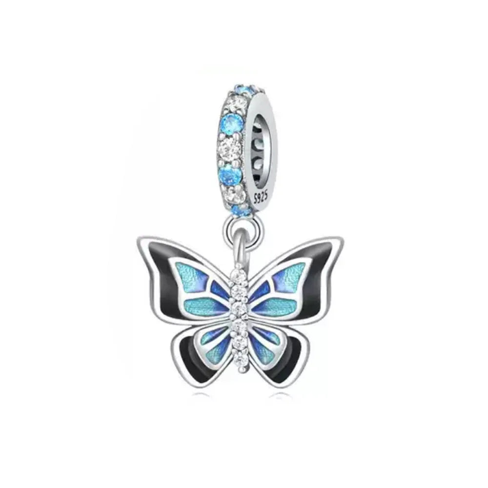 Blue Ocean Turtle Octopus Ship Talisman 925 Silver Beads, Suitable for Original Bracelets DIY Jewelry Women's Accessories Gifts