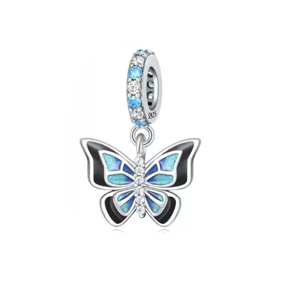 Blue Ocean Turtle Octopus Ship Talisman 925 Silver Beads, Suitable for Original Bracelets DIY Jewelry Women's Accessories Gifts