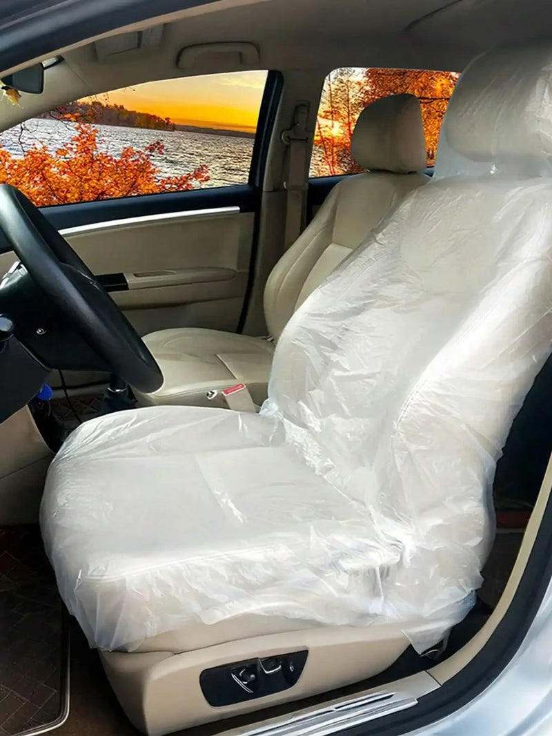 100Pcs Disposable Car Seat Covers — a "convenient shield" for multi-scenario protection, preventing car seats from stains.