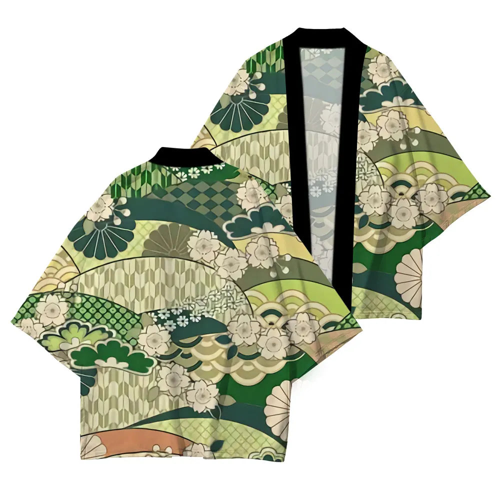Casual Japanese Kimono Japanese Traditional Clothing Simple Printing Process Loose Comfortable High Quality Cardigan Half Sleeve
