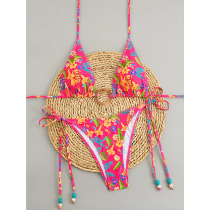 2025 Polka Dot Bikini Set Women Two Piece Swimwear - Flirty Sexy Instagram Beach Vacation Push Up Swimsuit