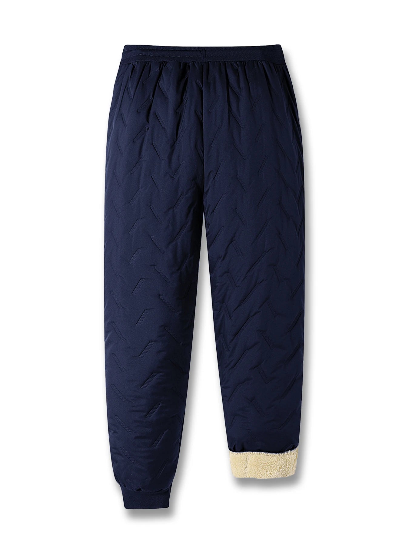 Winter Sweatwear Men Plush Thick Fleece Sweatpant Waterproof Windproof Warm Cotton Pants Lambswool Thermal Trousers Casual Pants