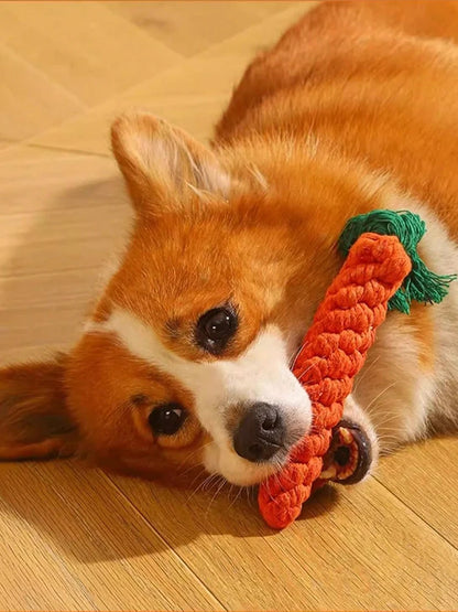 Pet Chew-Resistant Knot Ball, Dog Boredom-Relief Rope Toy, Suitable for Small to Medium-Sized Dogs, Knot-Designed