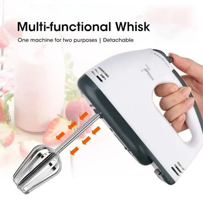 Handheld 7-Speed Automatic Electric Mixer for Baking Multi-Functional Food Egg Cream Cake Dough Mixing Home Kitchen Use