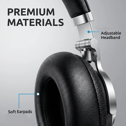 Wireless On-Ear Headphones, Up to 40 Hours of Battery Life, Ultra-Lightweight Comfort, Powerful and Balanced Sound, Great for Tr