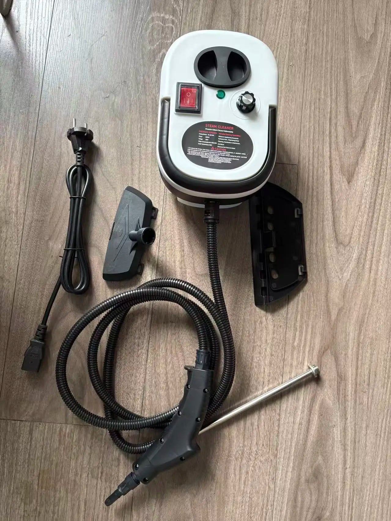 Compact Handheld Steam Cleaner: Pressurized High-Temperature Steam Machine withBrush Attachments for Kitchen and Car Detailing
