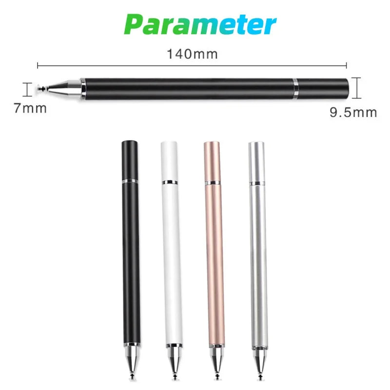 2 In 1 Stylus Pen For Smartphone Tablet Drawing Capacitive Pencil Universal Android Mobile Phone Screen Touch Pen For iPad mini