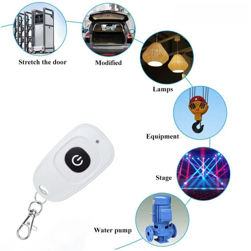 433Mhz RF Wireless Remote Control 1 2 3 buttons 1527 Learning Code Transmitter for Garage door controller With 12V 27A Battery