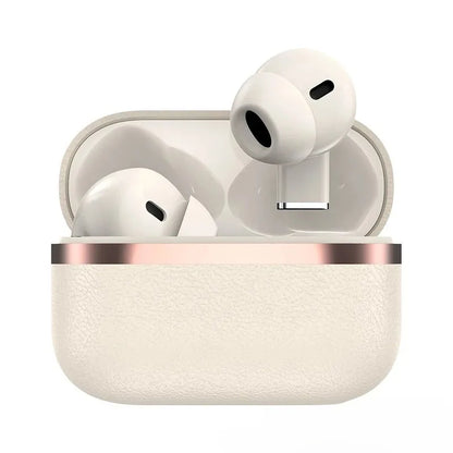TWS In-ear Leather-crafted Earphones Wireless Earbuds Featuring Sleek Fit Long-lasting All-day Battery Integrated Mic for Users