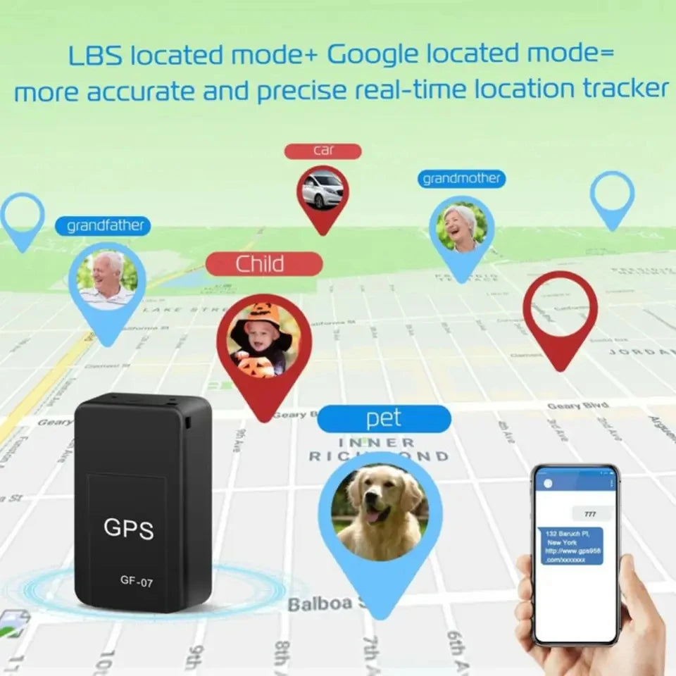 GF07 Mini-GPS-Ortungsgerät mit GPS-Positions-App, magnetischem GPS-Tracker für Autos, starker Anti-Verlust-Fahrzeug-GPS-Locator