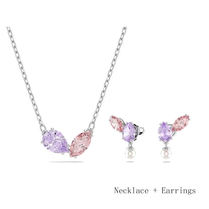 2026 High Quality Shiny Luxury Brand Fine Jewelry Sets Exquisite Fine Fashion Party Gifts for Women New Christmas Ornaments